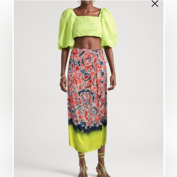 Essentiel Antwerp
Women's tie dye ruched tie Maxi Skirt - Picture 1 of 11